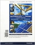 Cover: Mathematics for the Trades - Pearson