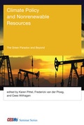 Cover: Climate Policy and Nonrenewable Resources - MIT Press