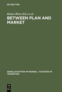 Enlarge image Cover: Between Plan and Market - De Gruyter