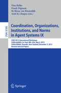 Cover: Coordination, Organizations, Institutions, and Norms in Agent Systems IX - Springer