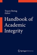 Cover: Handbook of Academic Integrity - Springer