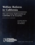 Cover: Welfare Reform in California: State and County Implementation of CalWORKs in the Second Year-executive Summary - RAND
