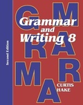 Cover: Grammar & Writing Student Textbook Grade 8 2nd Edition 2014 - Stephen Hake Grammar