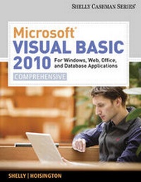 Abbildung von: Microsoft Visual Basic 2010 for Windows, Web, Office, and Database Applications - Course Technology Inc