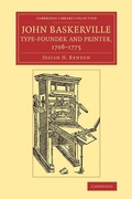 Cover: John Baskerville, Type-Founder and Printer, 1706-1775 - Cambridge University Press