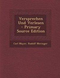 Enlarge image Cover: Versprechen Und Verlesen - Primary Source Edition - Nabu Press