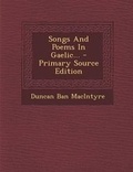 Cover: Songs and Poems in Gaelic... - Nabu Press