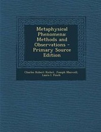 Enlarge image Cover: Metaphysical Phenomena - Nabu Press