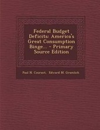 Enlarge image Cover: Federal Budget Deficits - Nabu Press