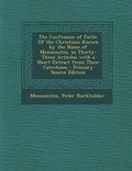 Cover: The Confession of Faith - Nabu Press