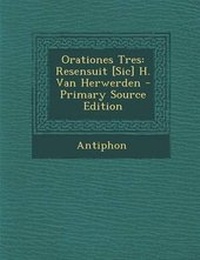 Enlarge image Cover: Orationes Tres - Nabu Press