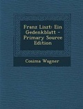 Cover: Franz Liszt - Nabu Press