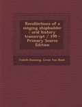 Cover: Recollections of a Singing Shipbuilder - Nabu Press