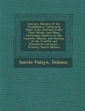 Cover: Literary History of the Troubadours - Nabu Press