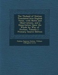 Cover: The Thebaid of Statius - Nabu Press
