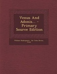 Enlarge image Cover: Venus and Adonis... - Primary Source Edition - Nabu Press