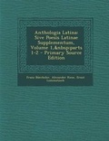 Cover: Anthologia Latina - Nabu Press