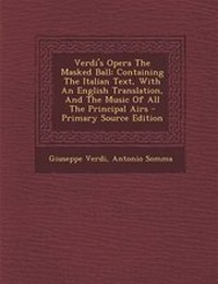 Enlarge image Cover: Verdi's Opera the Masked Ball - Nabu Press