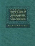 Cover: On the Functions of the Brain and of Each of Its Parts - Nabu Press
