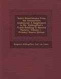 Cover: Select Dissertations from the Amoenitates Academicae - Nabu Press