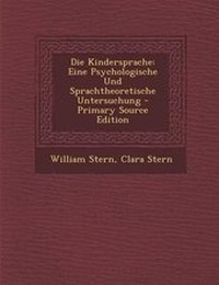 Enlarge image Cover: Die Kindersprache - Nabu Press