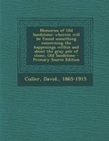 Cover: Memories of Old Sandstone - Nabu Press