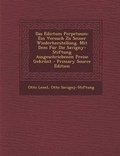 Cover: Das Edictum Perpetuum - Nabu Press