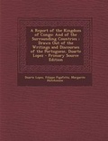 Cover: A Report of the Kingdom of Congo - Nabu Press