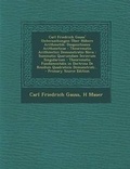 Cover: Carl Friedrich Gauss' Untersuchungen Uber Hohere Arithmetik - Nabu Press