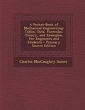 Cover: A Pocket-Book of Mechanical Engineering - Nabu Press