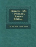 Cover: Siamese Cats - Nabu Press