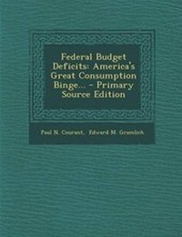 Enlarge image Cover: Federal Budget Deficits - Nabu Press