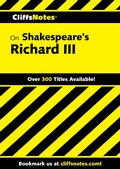 Cover: CliffsNotes on Shakespeare's Richard III - Cliffs Notes