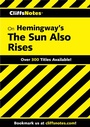 Cover: CliffsNotes on Hemingway's The Sun Also Rises - Cliffs Notes