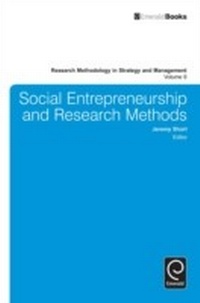 Enlarge image Cover: Social Entrepreneurship and Research Methods - Emerald Publishing Limited