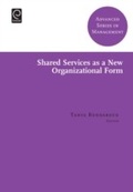 Cover: Shared Services as a New Organizational Form - Emerald Publishing Limited