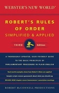 Cover: Webster's New World Robert's Rules Of Order Simplified And A - Houghton Mifflin