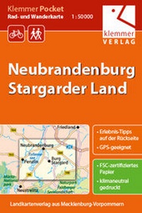 Abbildung von: Klemmer Pocket Rad- und Wanderkarte Neubrandenburg - Stargarder Land - Klemmer-Verlag