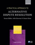 Abbildung von: A Practical Approach to Alternative Dispute Resolution - Oxford University Press