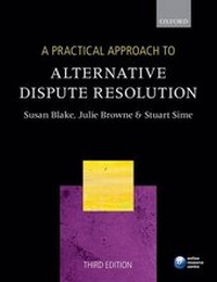 Abbildung von: A Practical Approach to Alternative Dispute Resolution - Oxford University Press