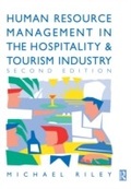 Cover: Human Resource Management in the Hospitality and Tourism Industry - Routledge