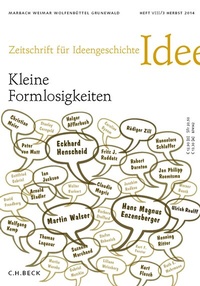 Abbildung von: Zeitschrift für Ideengeschichte Heft VIII/3 Herbst 2014 - C.H.BECK