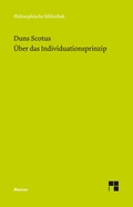 Cover: &Uuml;ber das Individuationsprinzip - Meiner