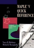 Cover: Maple V Quick Reference - Brooks/Cole