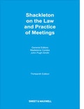 Cover: Shackleton on the Law and Practice of Meetings - Sweet & Maxwell