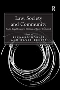 Cover: Law, Society and Community - Routledge