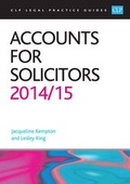 Cover: Accounts for Solicitors 2014/2015 - College of Law Publishing