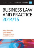 Cover: Business Law and Practice 2014/2015 - College of Law Publishing
