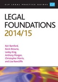 Cover: Legal Foundations 2014/2015 - College of Law Publishing