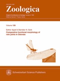 Cover: Comparative functional morphology of vein joints in Odonata - Schweizerbart'sche, E.